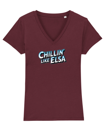 CHILLIN` LIKE ELSA 1 Burgundy