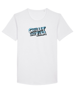 CHILLIN` LIKE ELSA 1 Tricou mânecă scurtă guler larg Bărbat Skater