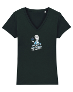 THE COLD NEVER BOTHERED ME ANYWAY 2 Tricou mânecă scurtă guler V Damă Evoker