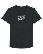 THE COLD NEVER BOTHERED ME ANYWAY 3 Tricou mânecă scurtă guler larg Bărbat Skater
