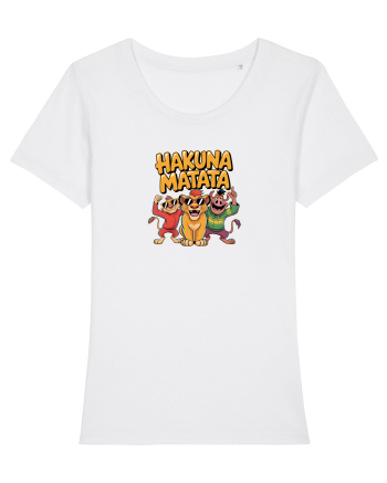 HAKUNA MATATA - NO WORRIES - FARA GRIJI White