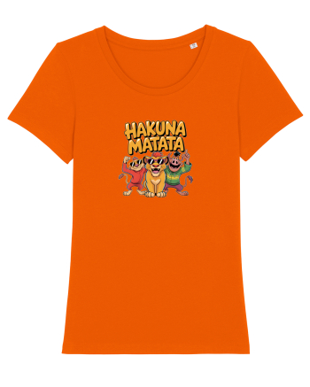 HAKUNA MATATA - NO WORRIES - FARA GRIJI Bright Orange