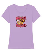 HAKUNA MOSCATO - NO WORRIES - FARA GRIJI Tricou mânecă scurtă guler larg fitted Damă Expresser
