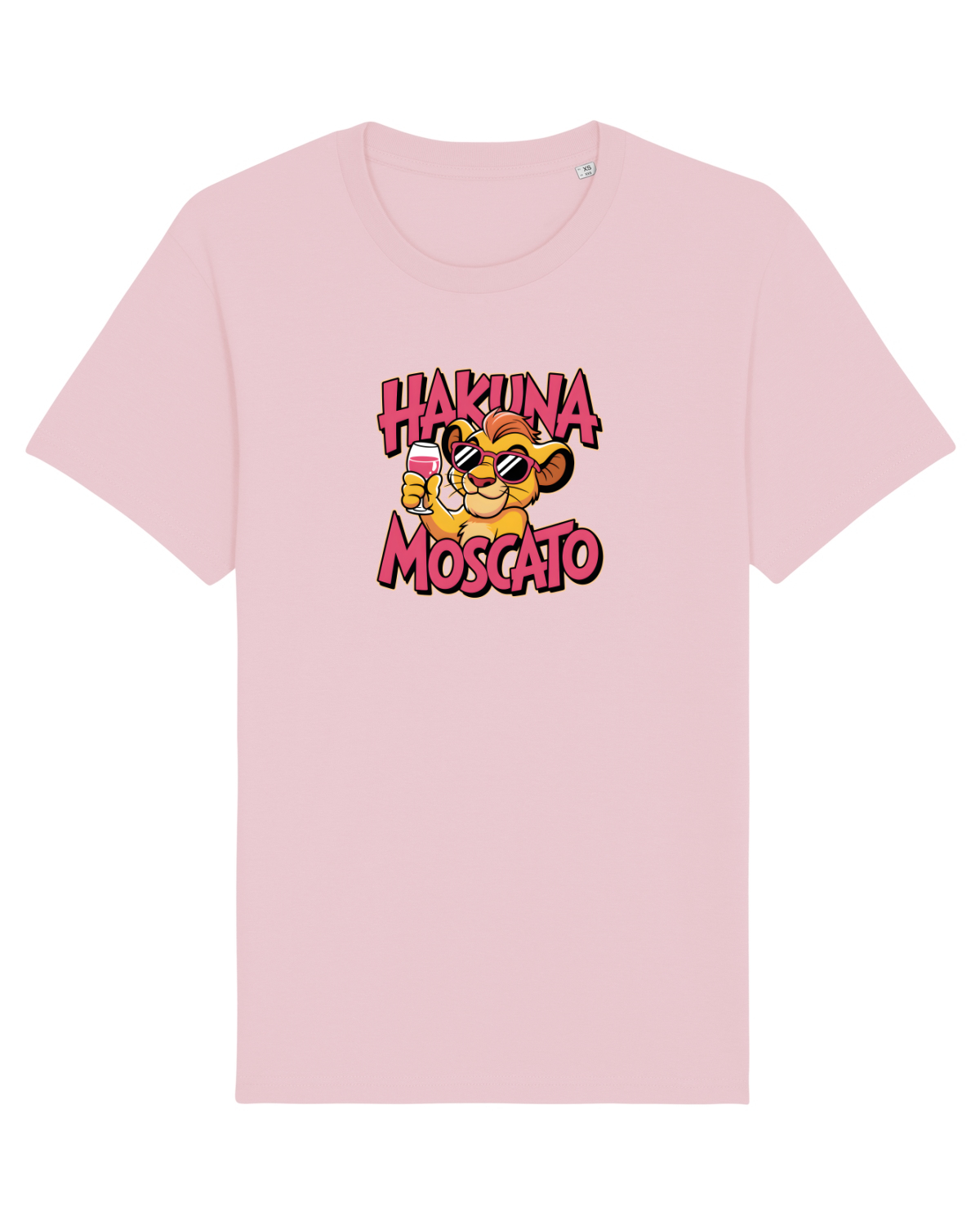 Tricou mânecă scurtă Unisex Rocker Cotton Pink