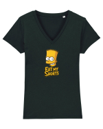 EAT MY SHORTS Tricou mânecă scurtă guler V Damă Evoker