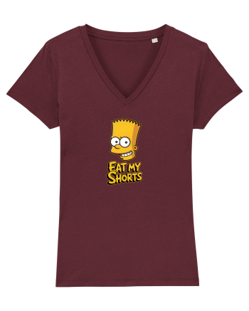 EAT MY SHORTS Burgundy