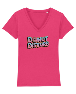 DONUT DISTURB 2 Tricou mânecă scurtă guler V Damă Evoker