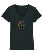ARE WE THERE YET? - MAI AVEM PANA AJUNGEM? 2 Tricou mânecă scurtă guler V Damă Evoker