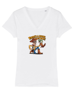THERE`S A SNAKE IN MY BOOT Tricou mânecă scurtă guler V Damă Evoker