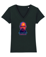 NO MORE HALF MEASURES - NU MAI ACCEPT JUMATATI DE MASURA Tricou mânecă scurtă guler V Damă Evoker