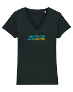 I AM THE ONE WHO KNOCKS 1 Tricou mânecă scurtă guler V Damă Evoker