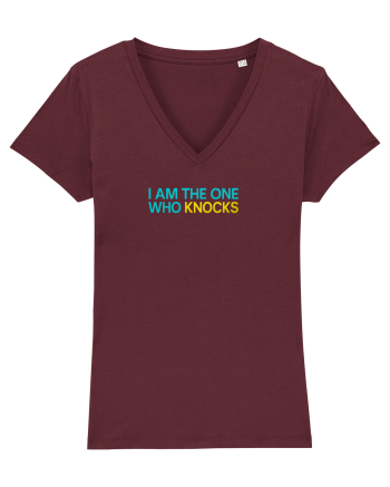 I AM THE ONE WHO KNOCKS 1 Burgundy