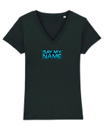 SAY MY NAME 1 Tricou mânecă scurtă guler V Damă Evoker