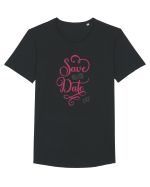 Save the Date Tricou mânecă scurtă guler larg Bărbat Skater