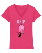 DRIP Tricou mânecă scurtă guler V Damă Evoker