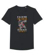 Motocross Tricou mânecă scurtă guler larg Bărbat Skater