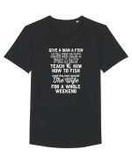 Fishing Tricou mânecă scurtă guler larg Bărbat Skater