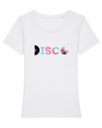 DISCO Tricou mânecă scurtă guler larg fitted Damă Expresser