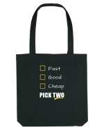 FAST GOOD CHEAP Pick Two Sacoșă textilă