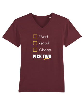 FAST GOOD CHEAP Pick Two Burgundy