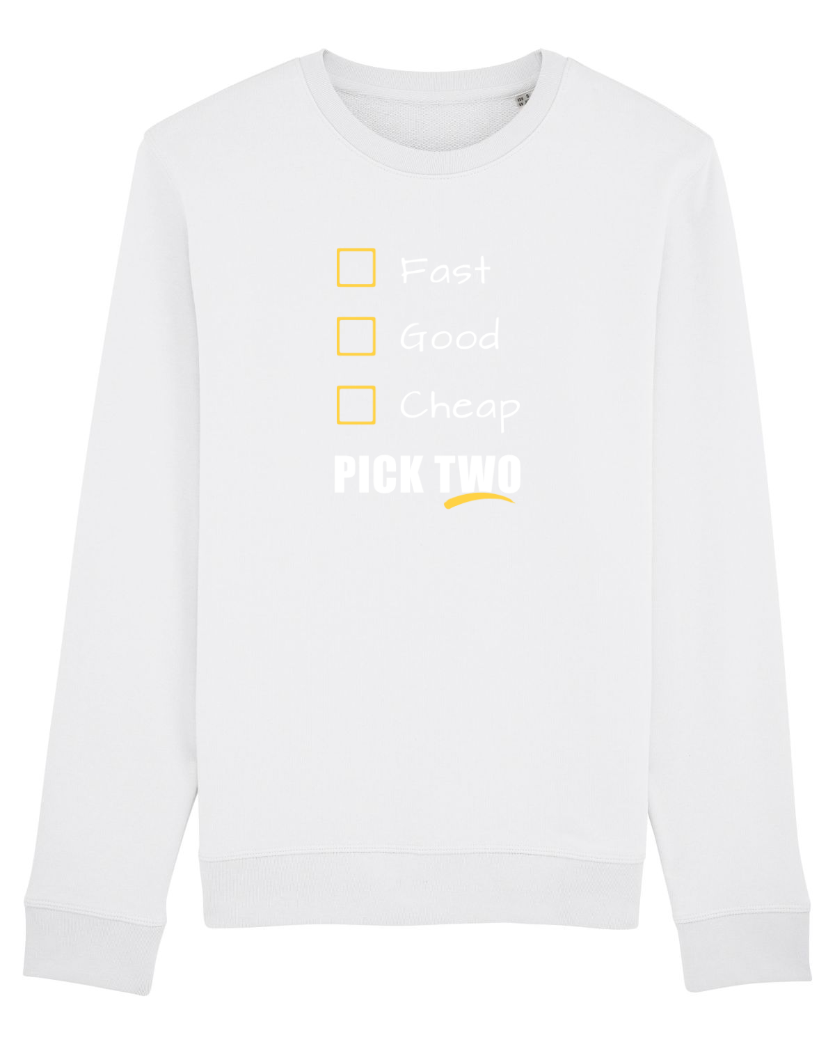 Bluză mânecă lungă Unisex Rise White
