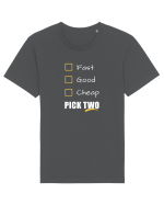 FAST GOOD CHEAP Pick Two Tricou mânecă scurtă Unisex Rocker