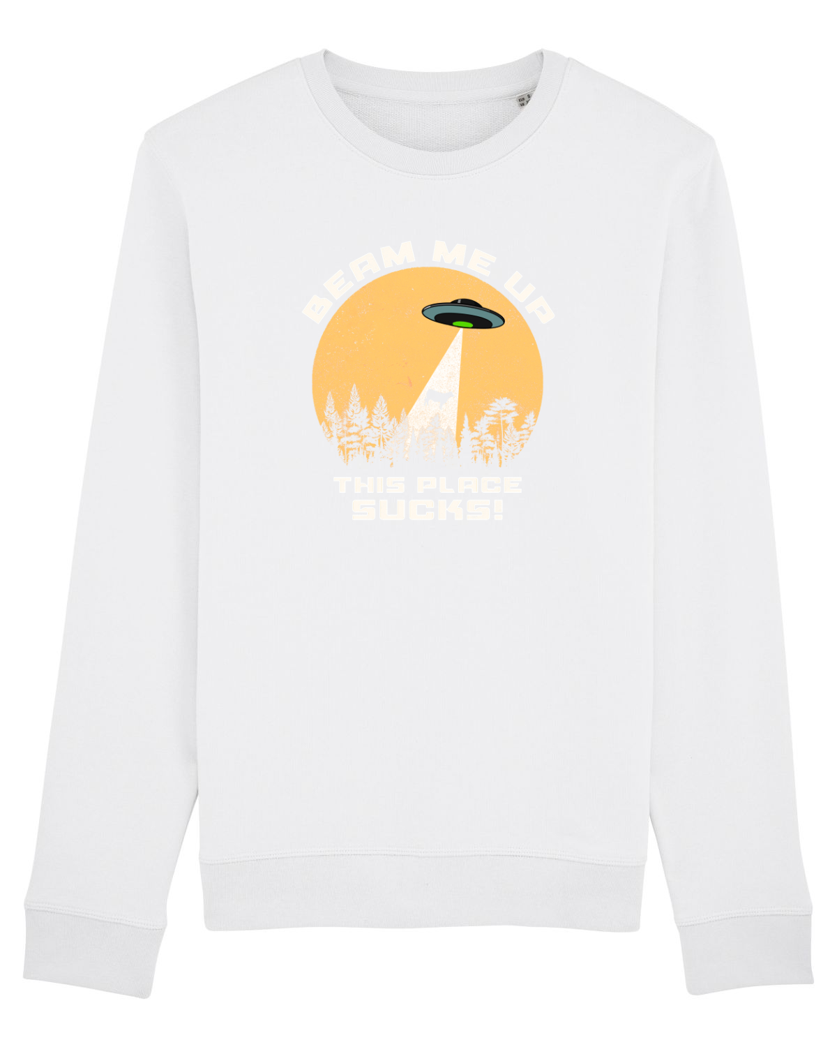 Bluză mânecă lungă Unisex Rise White