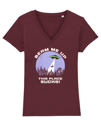 Beam Me Up  Burgundy