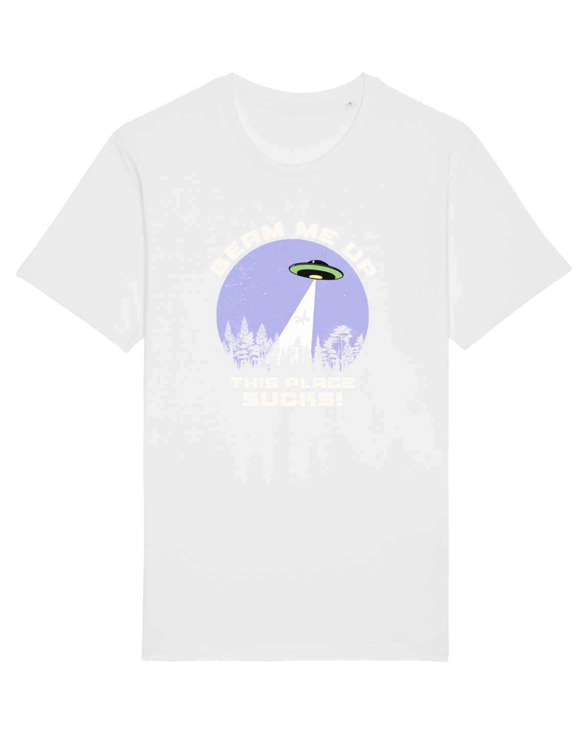 Tricou mânecă scurtă Unisex Rocker White