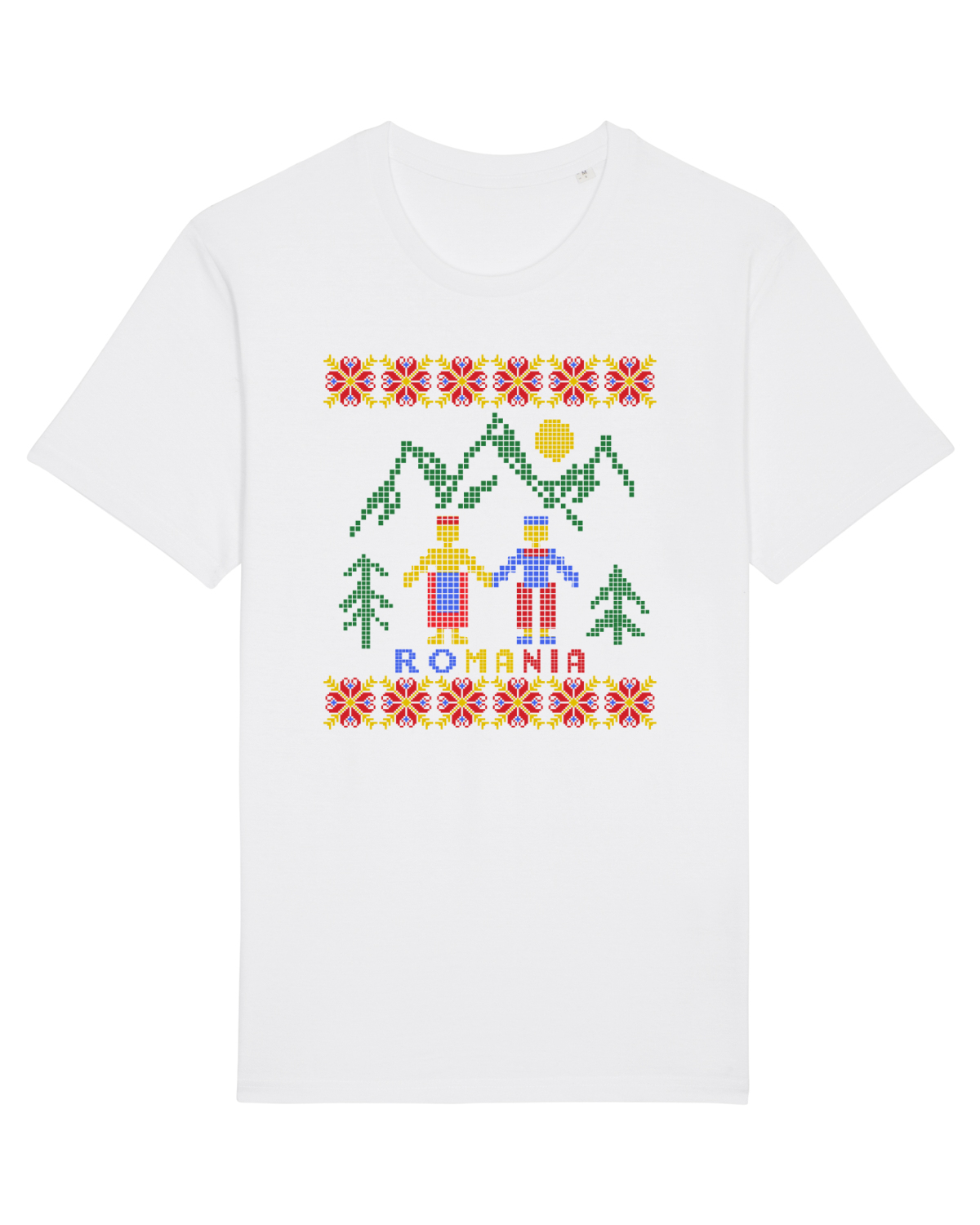 Tricou mânecă scurtă Unisex Rocker White