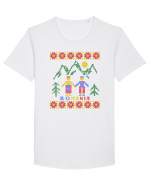 Romania  Tricou mânecă scurtă guler larg Bărbat Skater