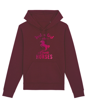 Love Horses Burgundy