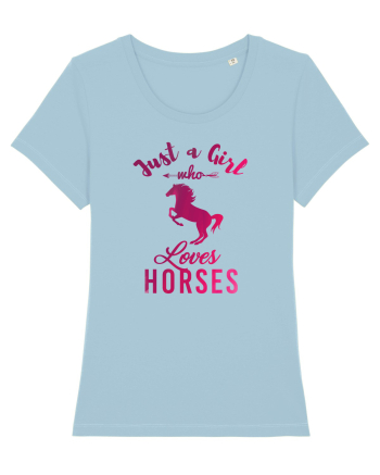 Love Horses Sky Blue