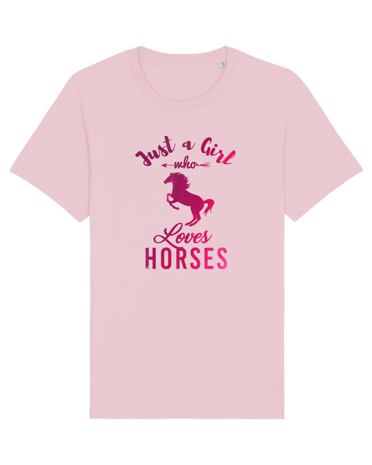 Tricou mânecă scurtă Unisex Rocker Cotton Pink
