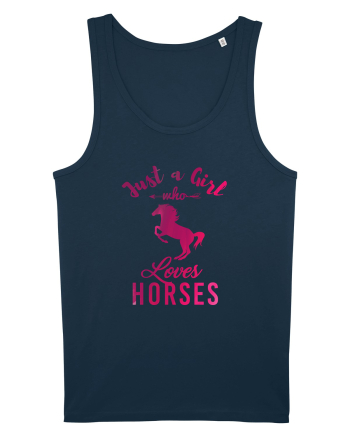 Love Horses Navy