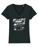 DERULEZ DAR NU UIT - Școala veche Tricou mânecă scurtă guler V Damă Evoker