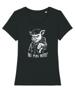 Nu pun botu - Atitudine urbană Tricou mânecă scurtă guler larg fitted Damă Expresser