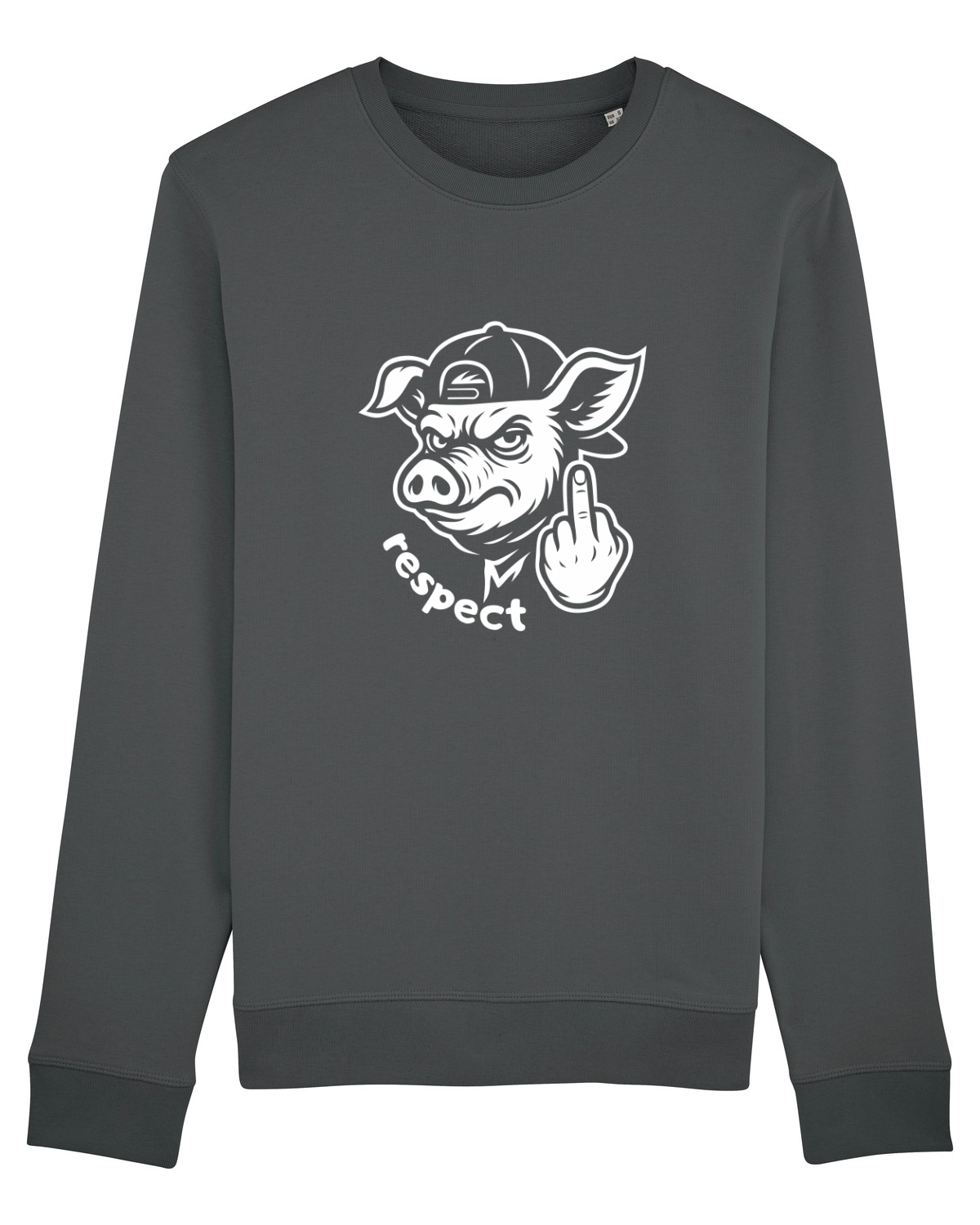 Bluză mânecă lungă Unisex Rise Anthracite