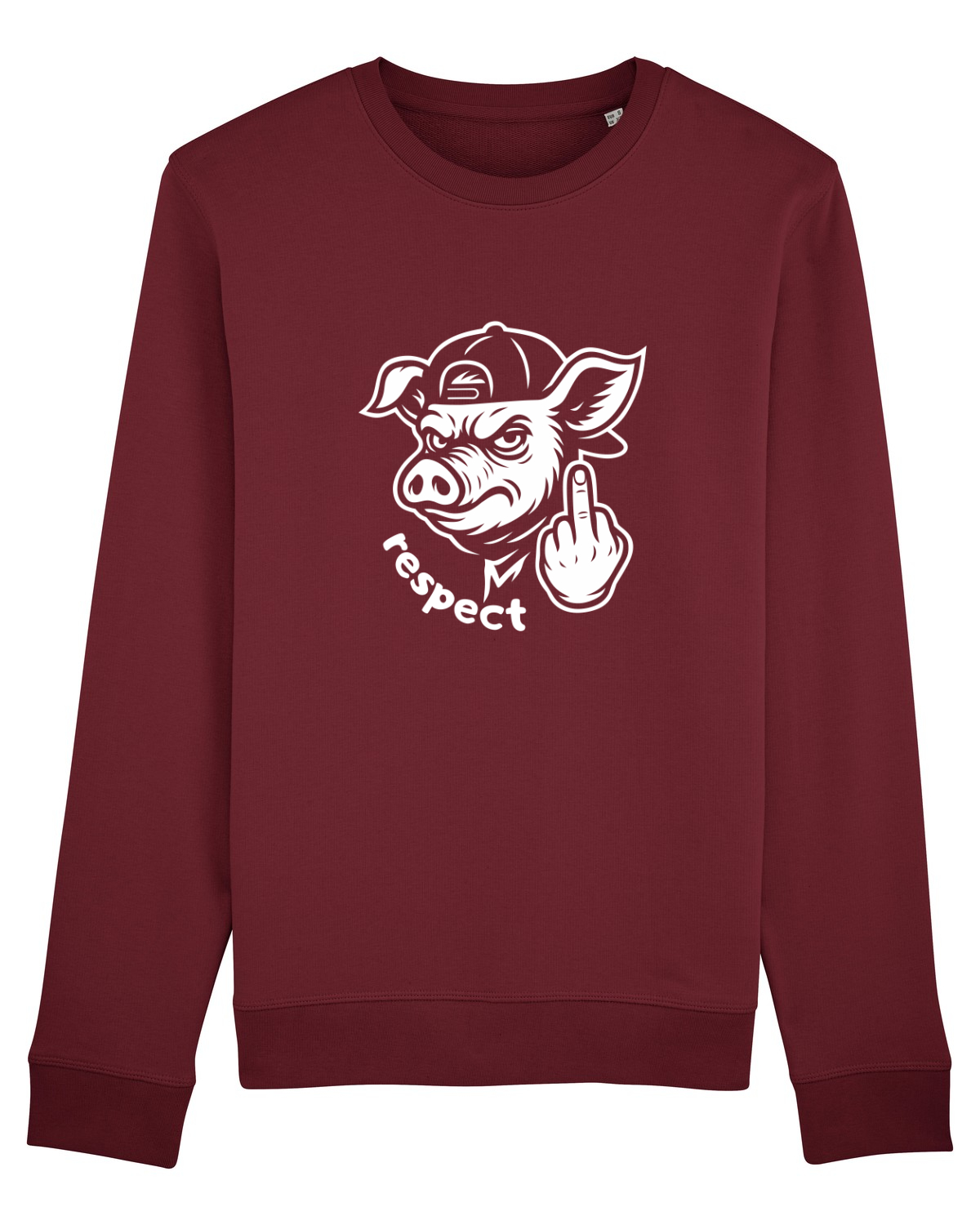 Bluză mânecă lungă Unisex Rise Burgundy