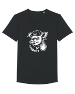 RESPECT Tricou mânecă scurtă guler larg Bărbat Skater