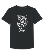 K-Pop Day Tricou mânecă scurtă guler larg Bărbat Skater