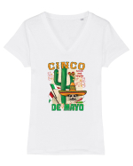 Cinco de Mayo Tricou mânecă scurtă guler V Damă Evoker