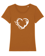 Live Fishing and Hunting Tricou mânecă scurtă guler larg fitted Damă Expresser