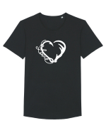 Live Fishing and Hunting Tricou mânecă scurtă guler larg Bărbat Skater