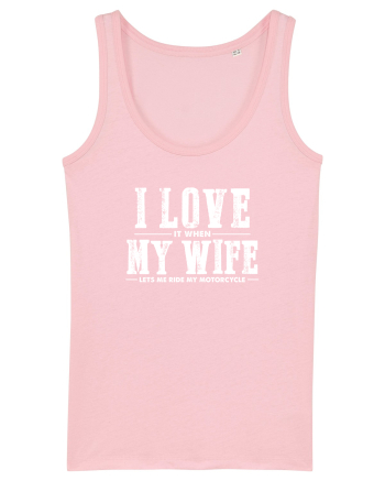 Love my motorcycle Cotton Pink