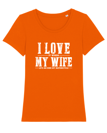 Love my motorcycle Bright Orange