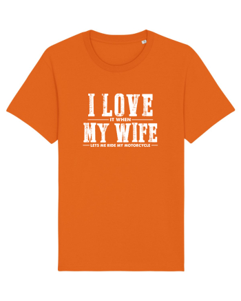 Love my motorcycle Bright Orange
