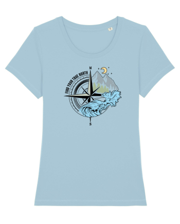 Find your true north Sky Blue