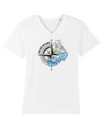 Find your true north Tricou mânecă scurtă guler V Bărbat Presenter