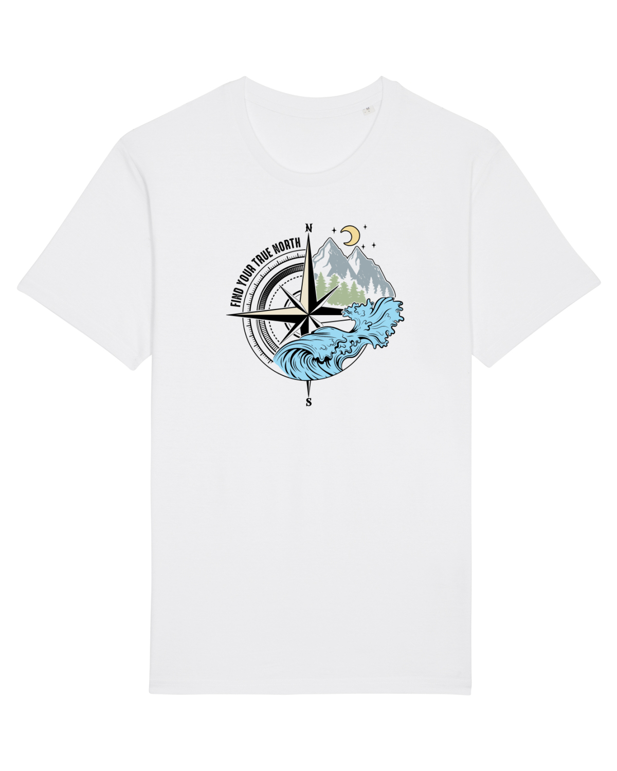 Tricou mânecă scurtă Unisex Rocker White